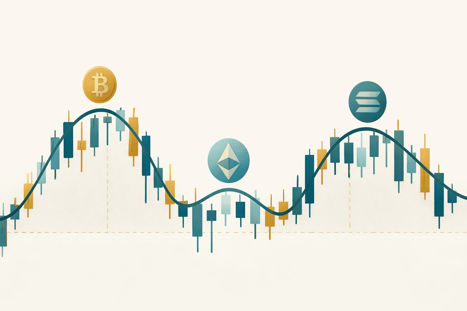 Criptomercado en montaña rusa: volatilidad en Bitcoin, Ethereum y Solana
